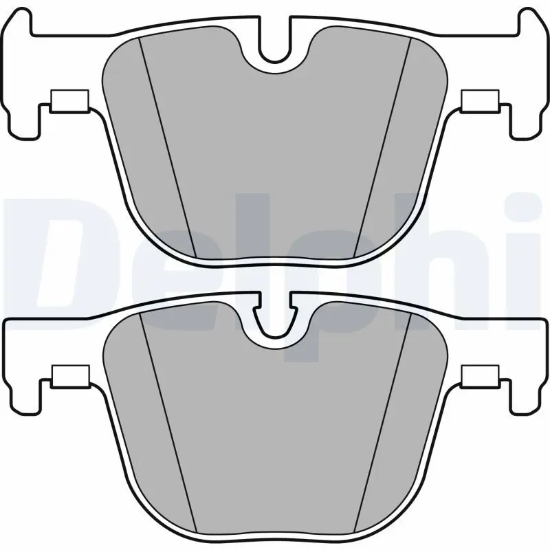 Handler.Part Brake pad set, disc brake DELPHI LP2494 1