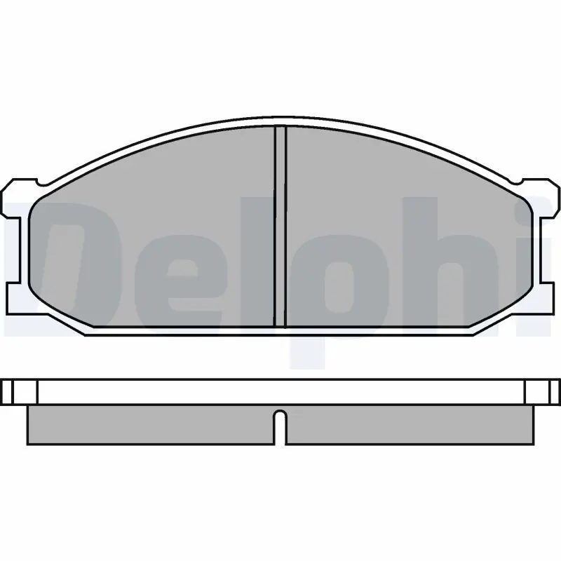 Handler.Part Brake pad set, disc brake DELPHI LP280 1