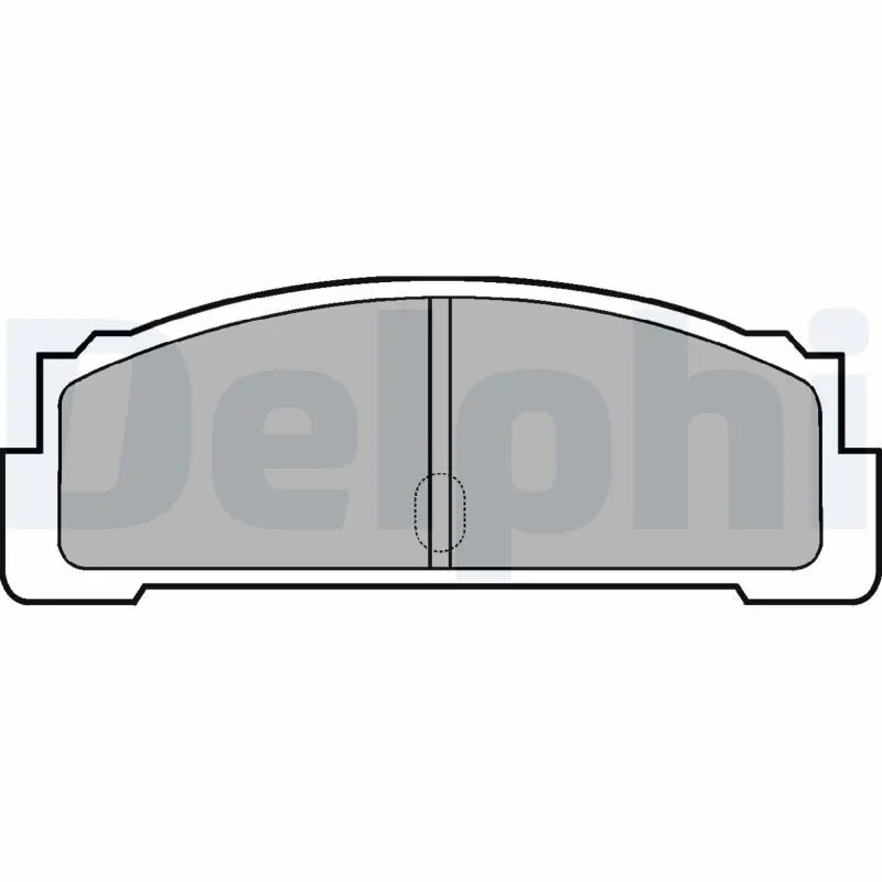 Handler.Part Brake pad set, disc brake DELPHI LP29 1