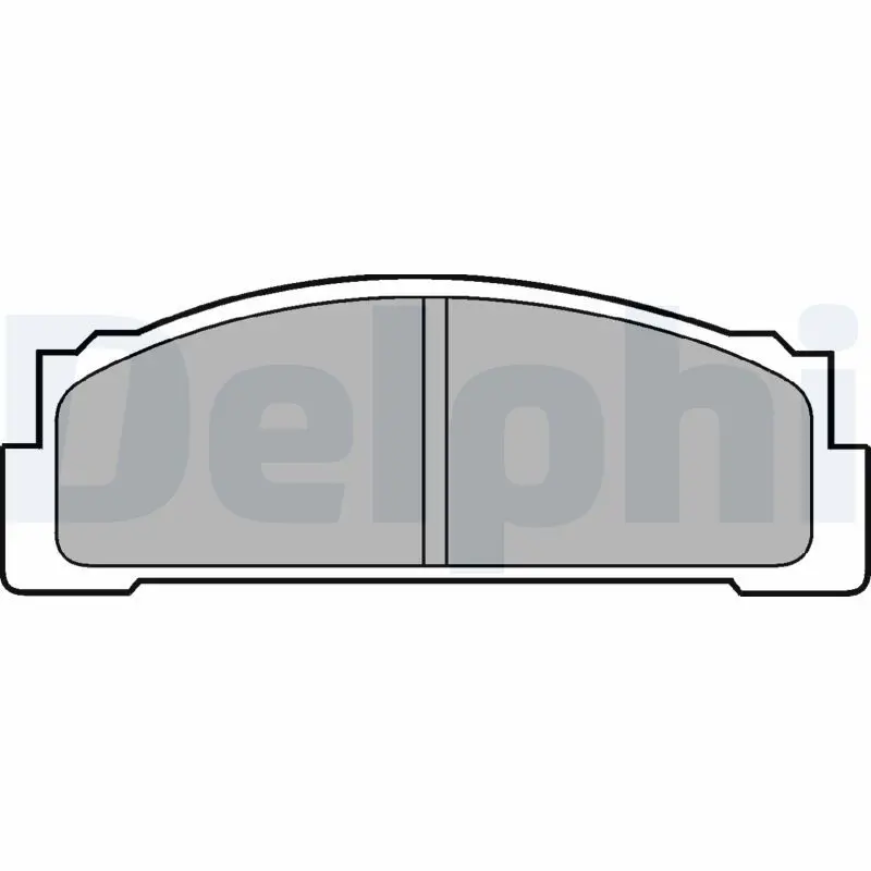 Handler.Part Brake pad set, disc brake DELPHI LP30 1