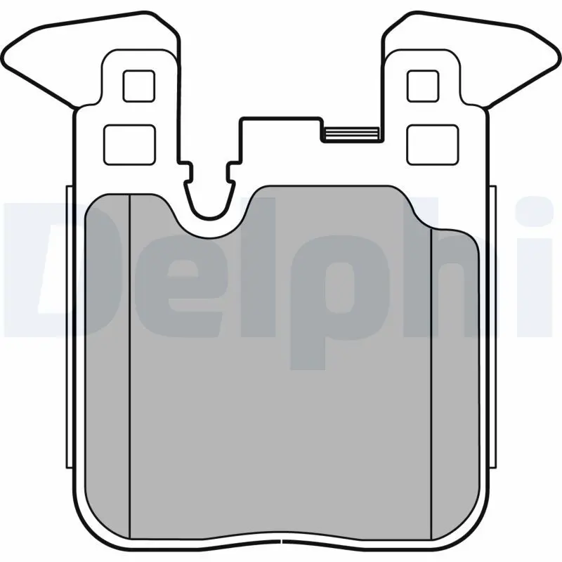 Handler.Part Brake pad set, disc brake DELPHI LP2660 1