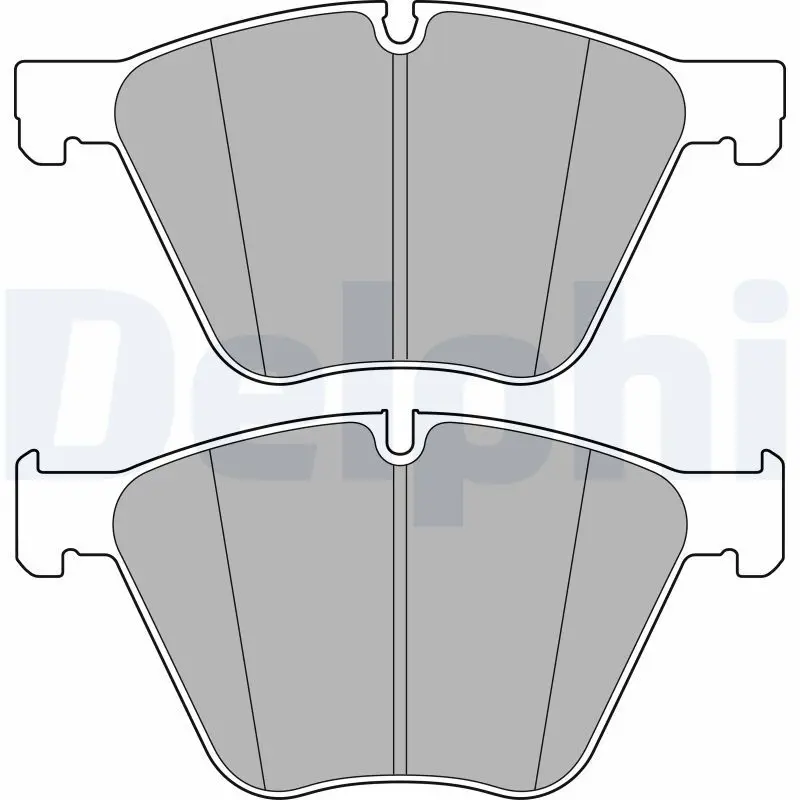 Handler.Part Brake pad set, disc brake DELPHI LP2707 1