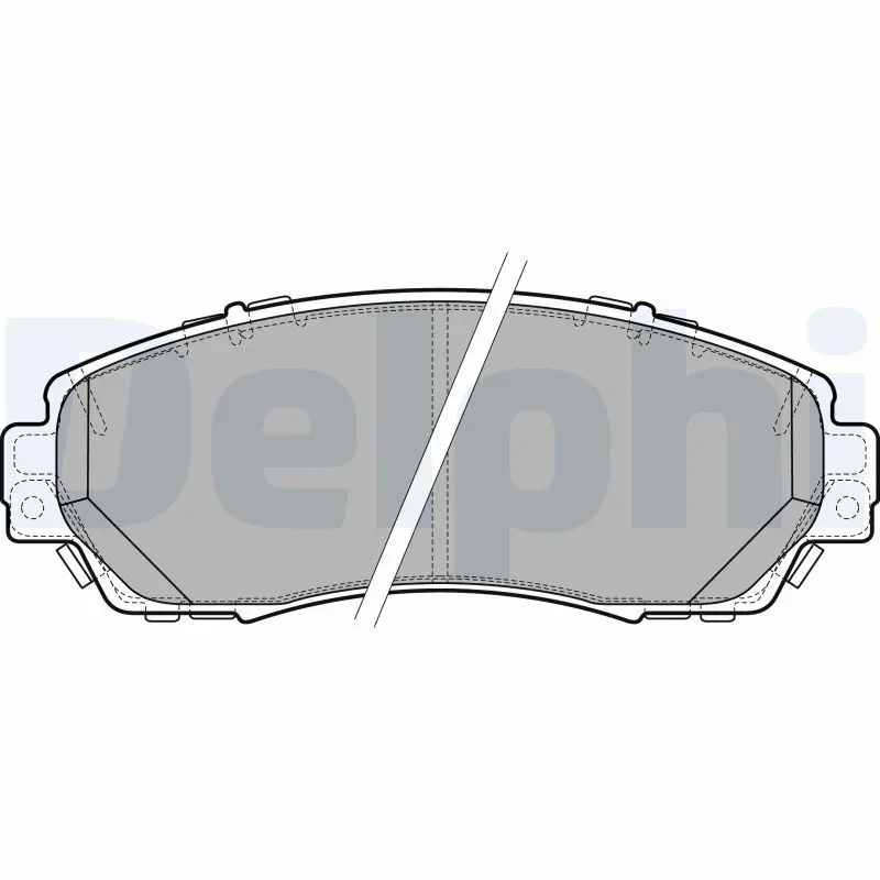 Handler.Part Brake pad set, disc brake DELPHI LP2710 1