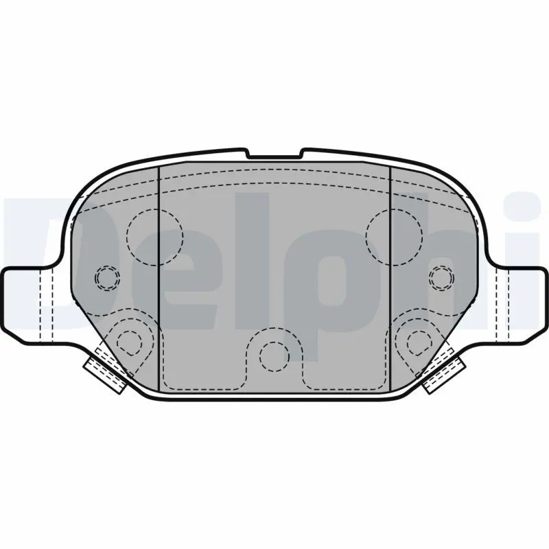 Handler.Part Brake pad set, disc brake DELPHI LP2761 1