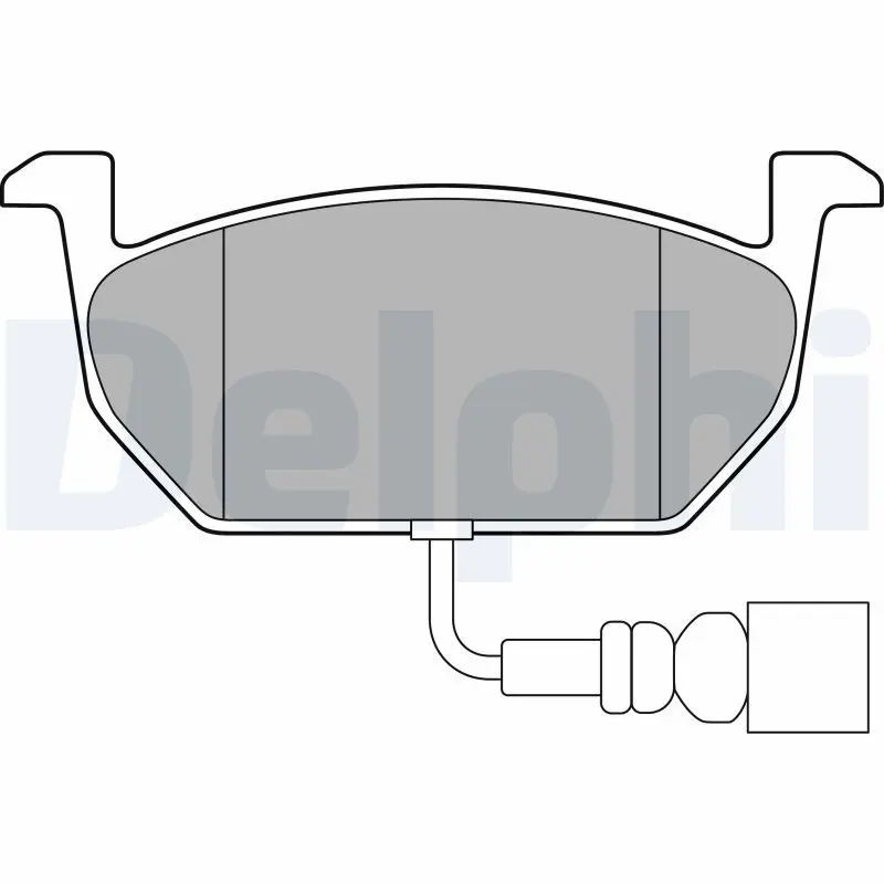 Handler.Part Brake pad set, disc brake DELPHI LP3146 1