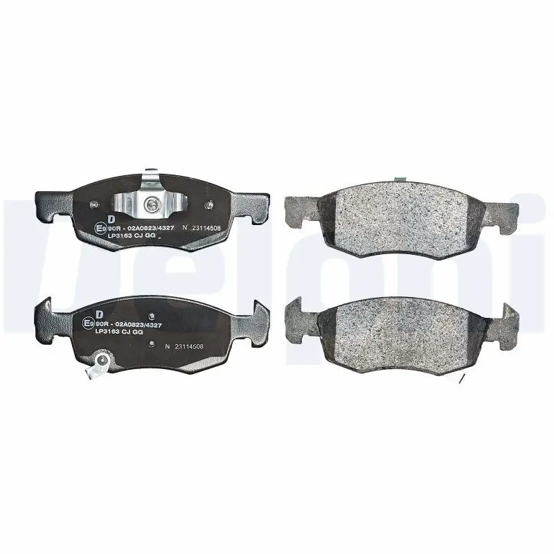 Handler.Part Brake pad set, disc brake DELPHI LP3163 2