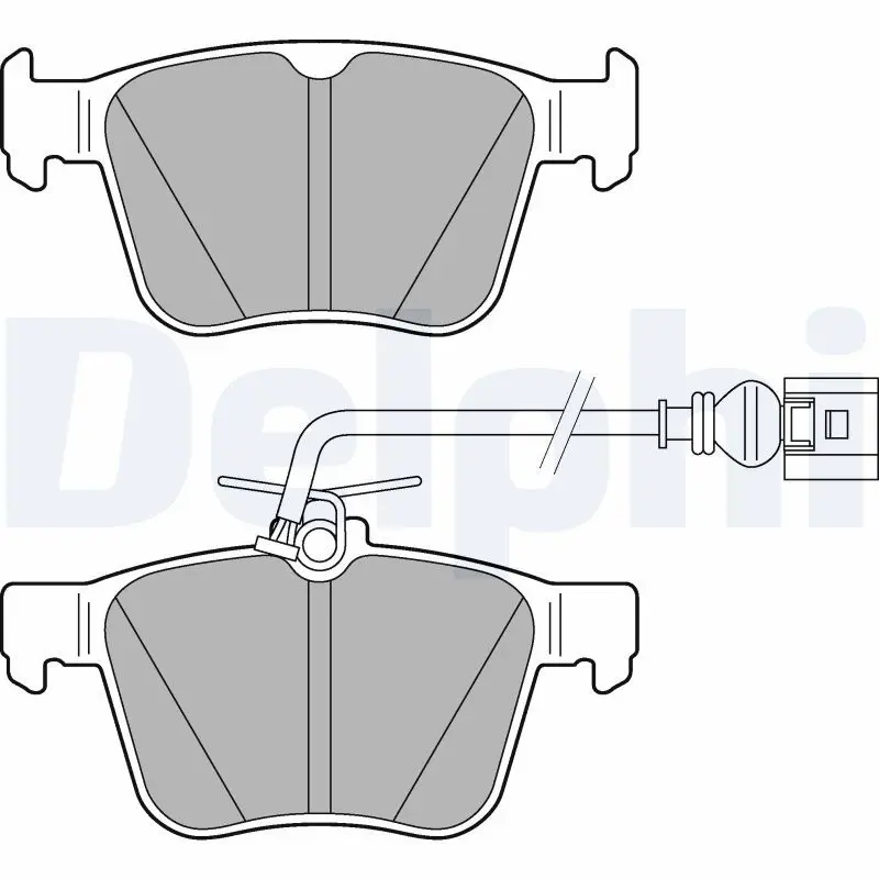 Handler.Part Brake pad set, disc brake DELPHI LP3267 1