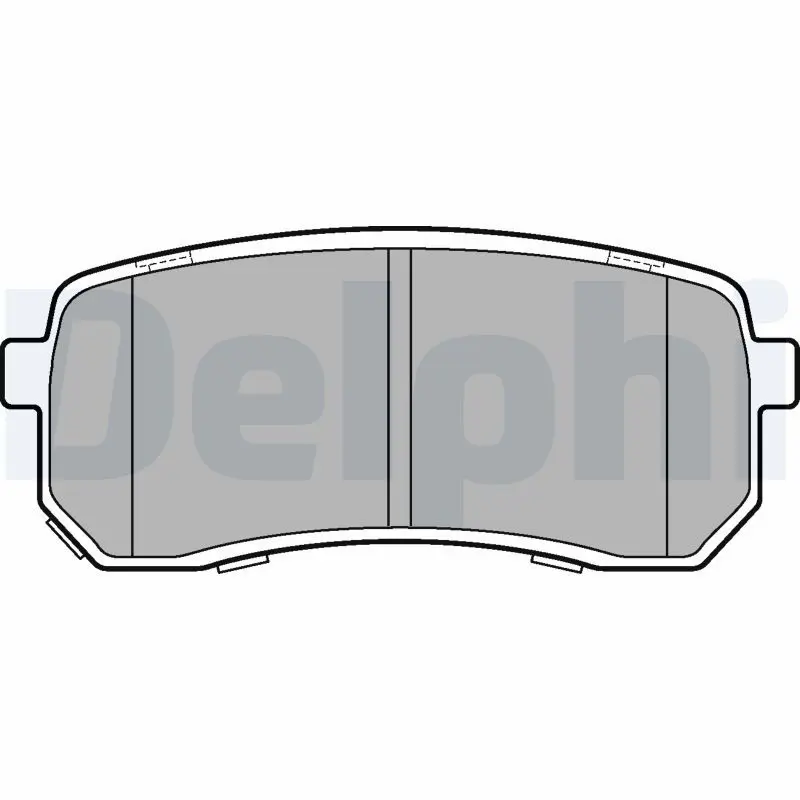 Handler.Part Brake pad set, disc brake DELPHI LP3178 1