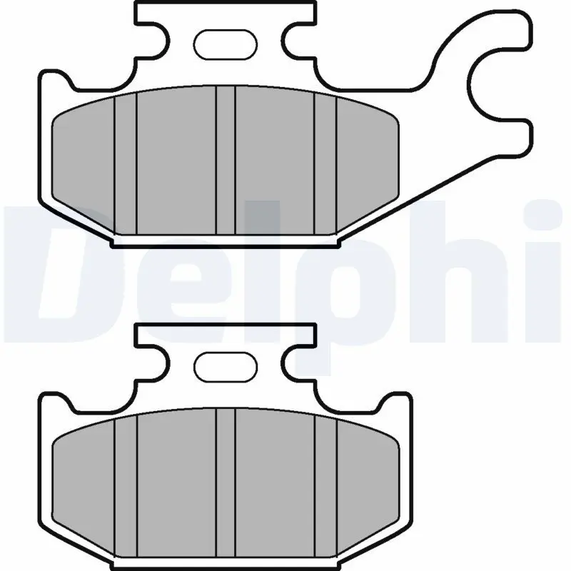 Handler.Part Brake pad set, disc brake DELPHI LP3191 1