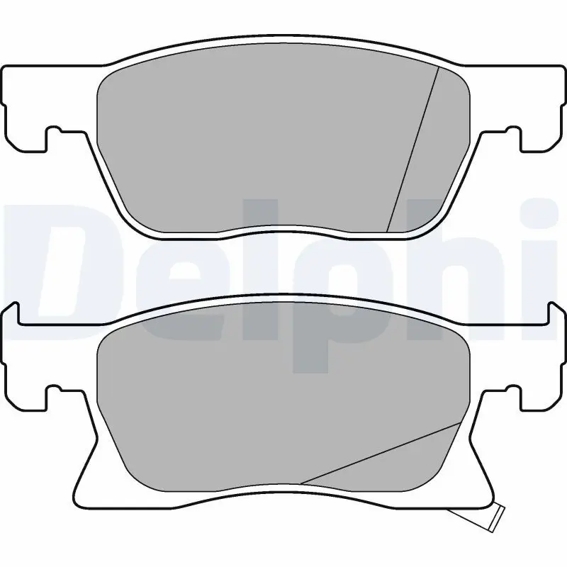 Handler.Part Brake pad set, disc brake DELPHI LP3238 1