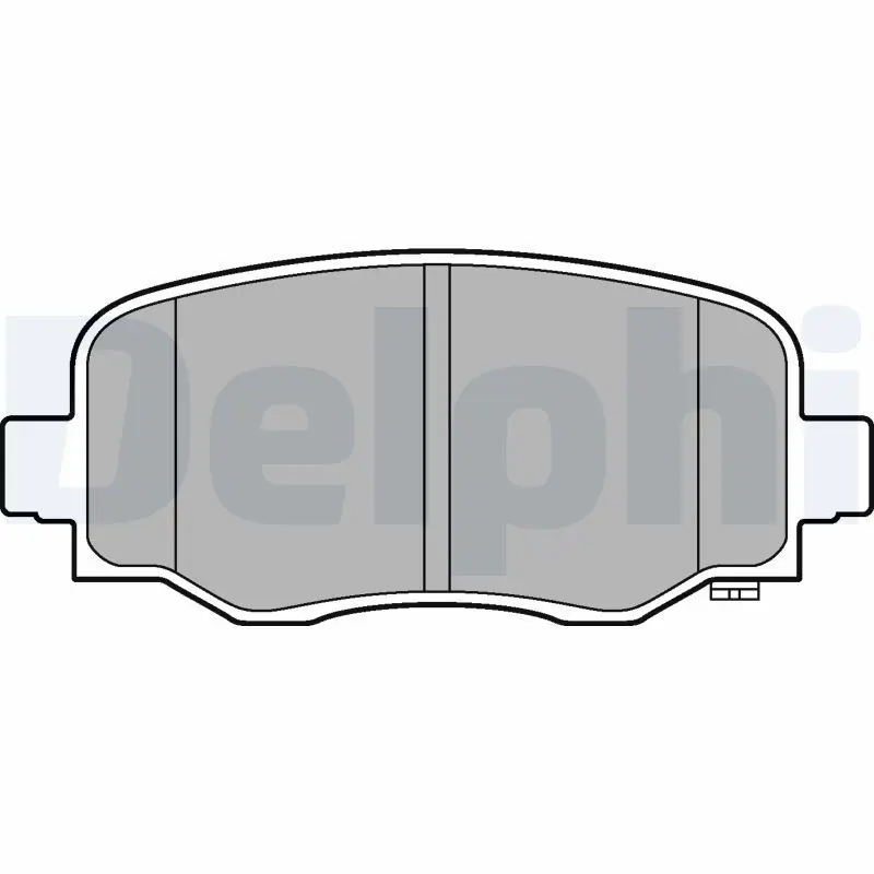 Handler.Part Brake pad set, disc brake DELPHI LP3253 1