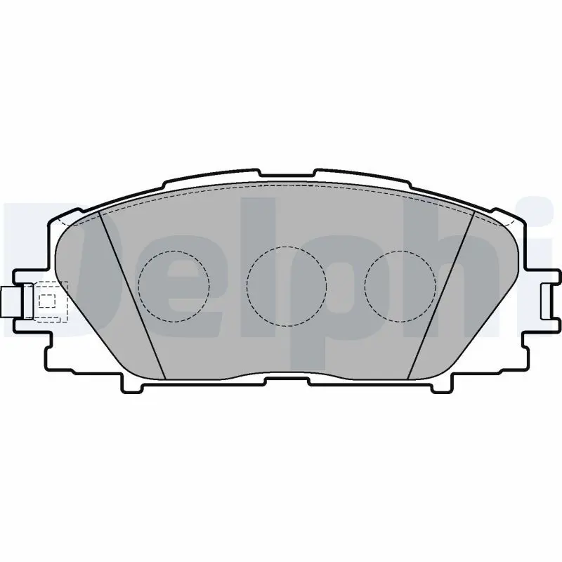 Handler.Part Brake pad set, disc brake DELPHI LP3273 1