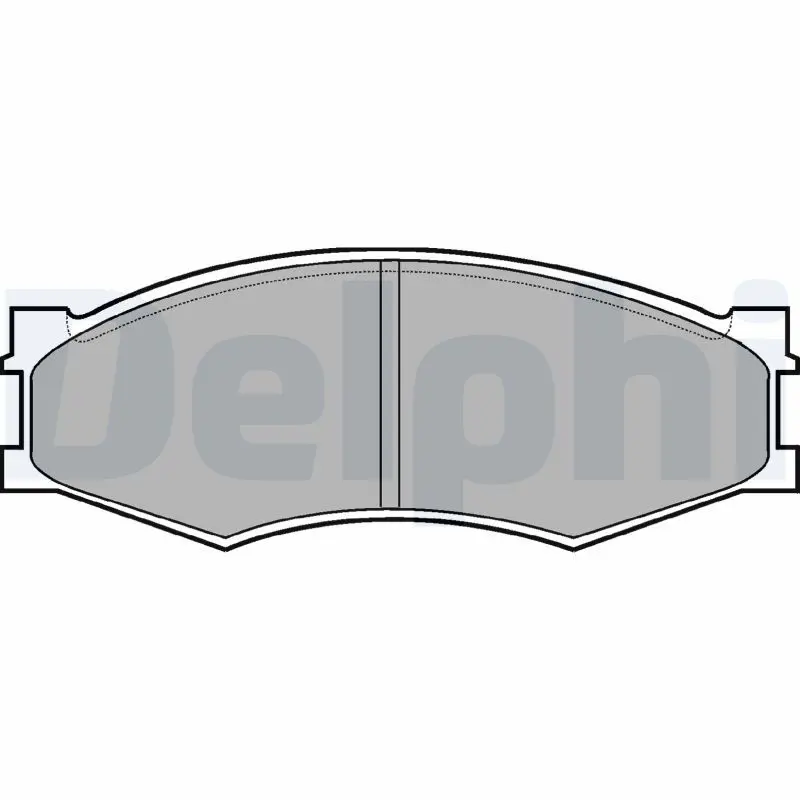 Handler.Part Brake pad set, disc brake DELPHI LP358 1