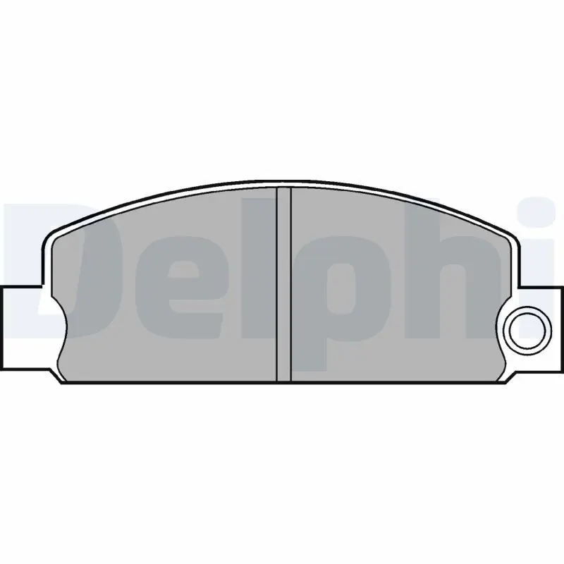 Handler.Part Brake pad set, disc brake DELPHI LP377 1