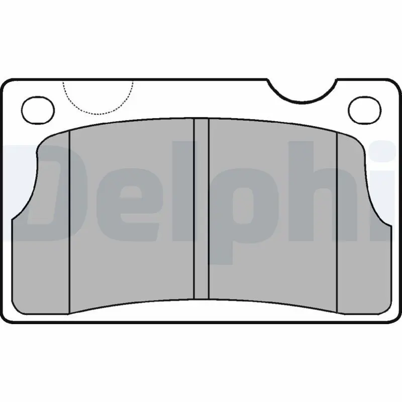 Handler.Part Brake pad set, disc brake DELPHI LP39 1