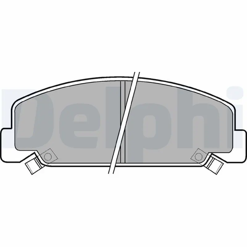 Handler.Part Brake pad set, disc brake DELPHI LP403 1