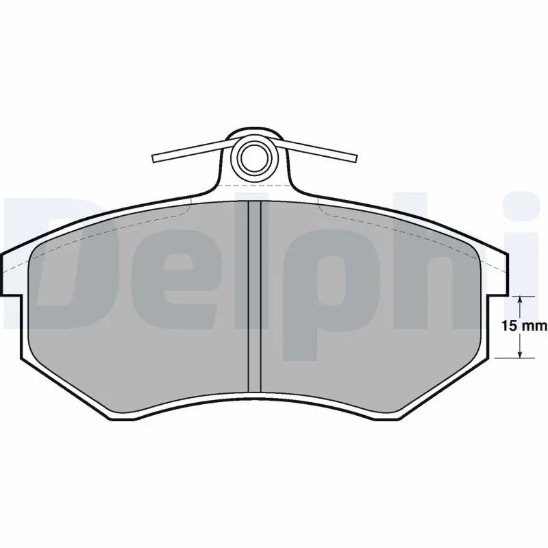 Handler.Part Brake pad set, disc brake DELPHI LP429 1