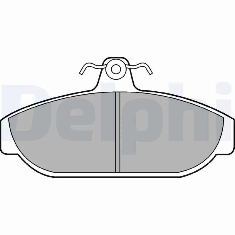 Handler.Part Brake pad set, disc brake DELPHI LP437 1