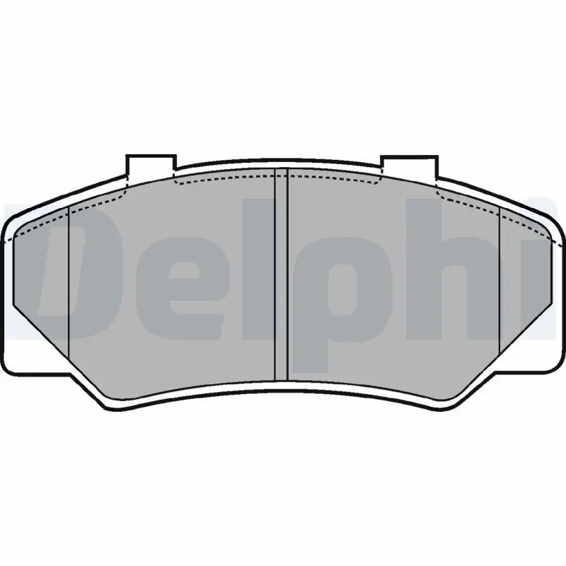 Handler.Part Brake pad set, disc brake DELPHI LP438 1