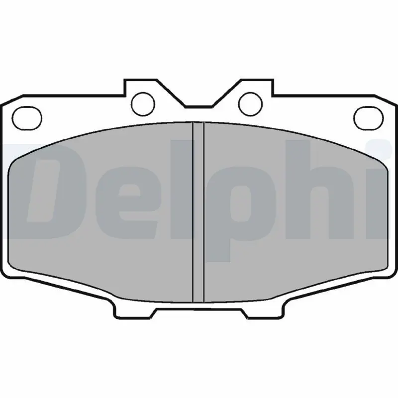 Handler.Part Brake pad set, disc brake DELPHI LP448 1