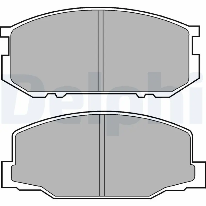 Handler.Part Brake pad set, disc brake DELPHI LP456 1