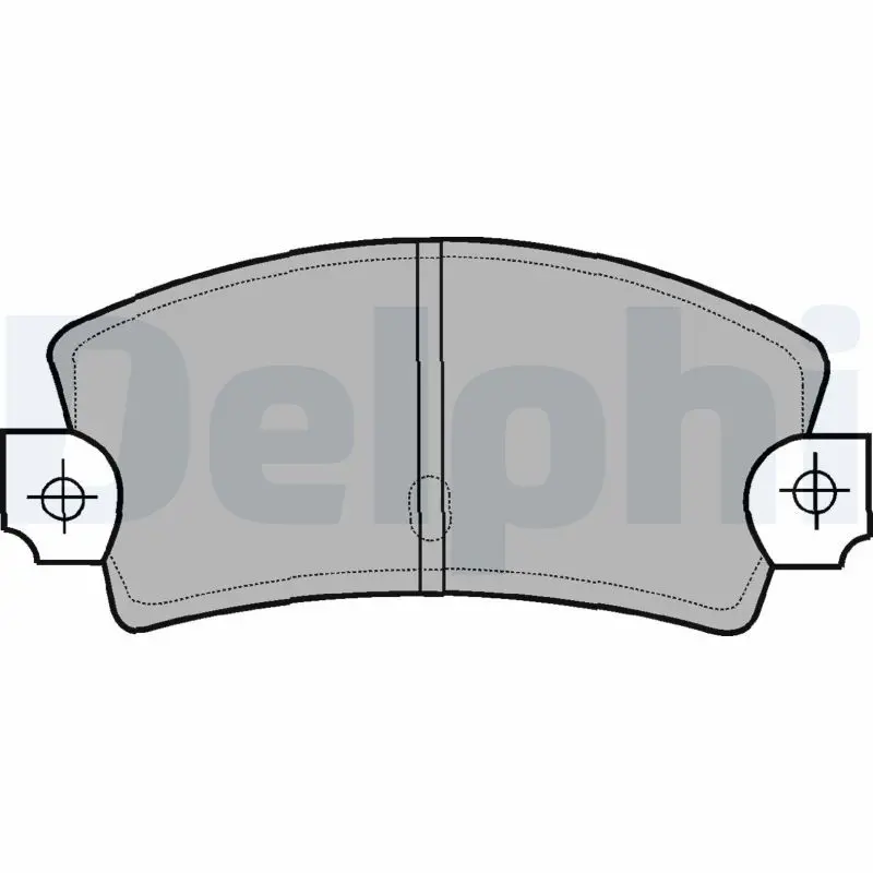 Handler.Part Brake pad set, disc brake DELPHI LP464 1