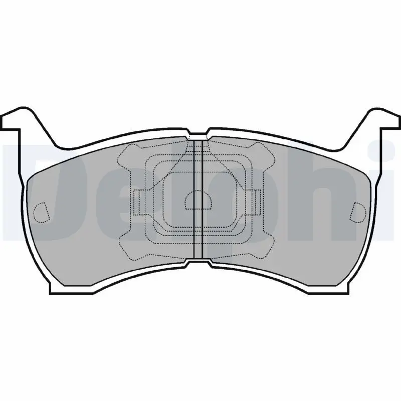 Handler.Part Brake pad set, disc brake DELPHI LP465 1