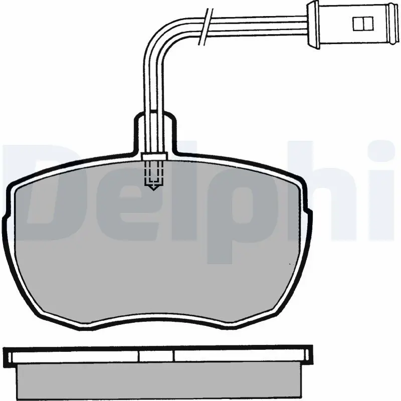 Handler.Part Brake pad set, disc brake DELPHI LP471 1