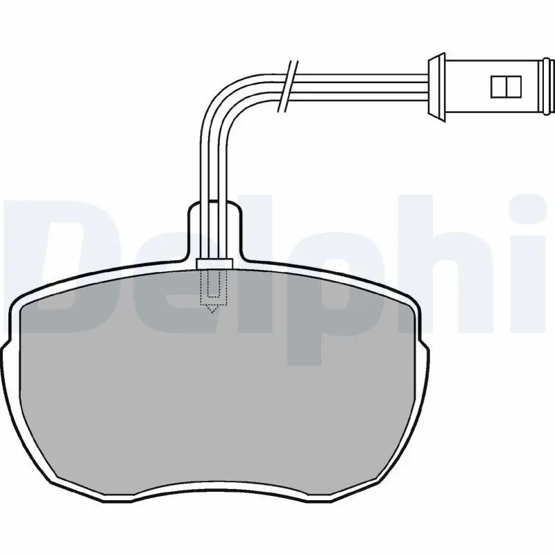 Handler.Part Brake pad set, disc brake DELPHI LP472 1