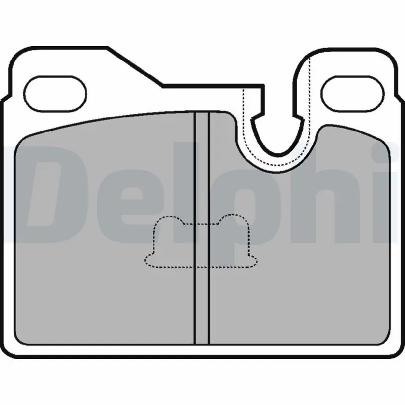 Handler.Part Brake pad set, disc brake DELPHI LP486 1