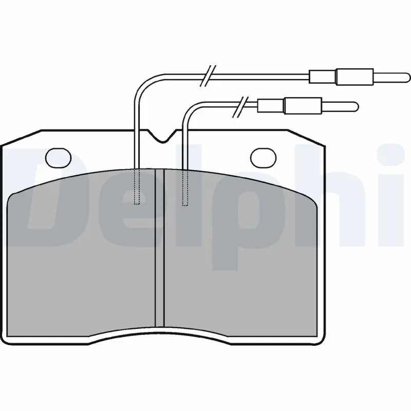 Handler.Part Brake pad set, disc brake DELPHI LP501 1