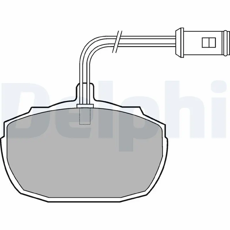 Handler.Part Brake pad set, disc brake DELPHI LP426 1