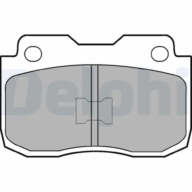 Handler.Part Brake pad set, disc brake DELPHI LP463 1