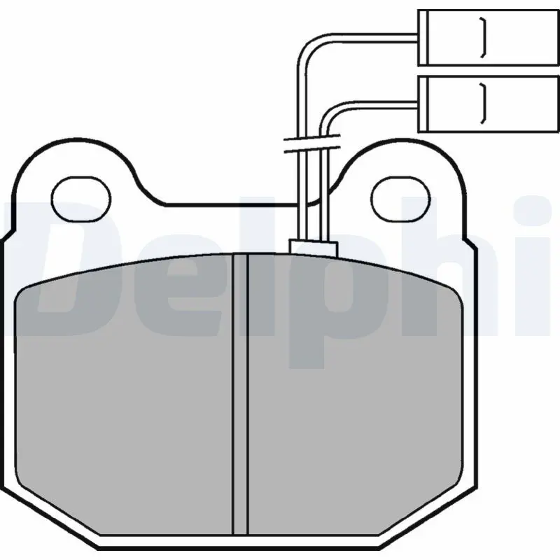 Handler.Part Brake pad set, disc brake DELPHI LP485 1