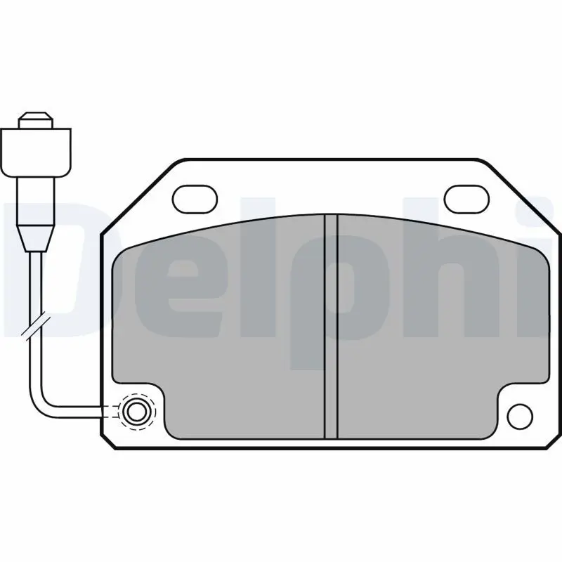 Handler.Part Brake pad set, disc brake DELPHI LP487 1