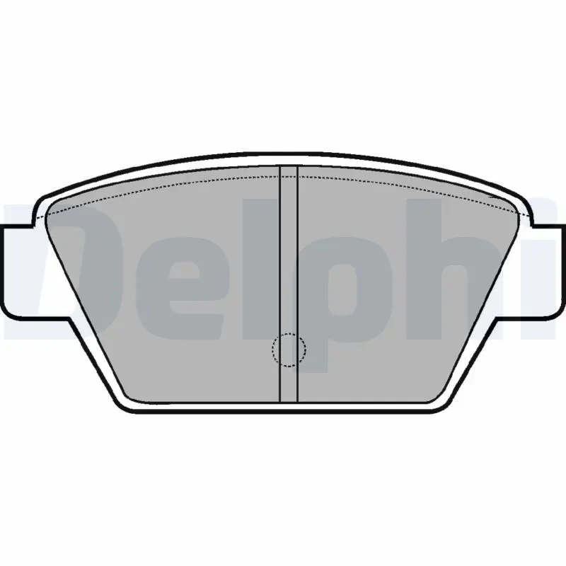 Handler.Part Brake pad set, disc brake DELPHI LP533 1