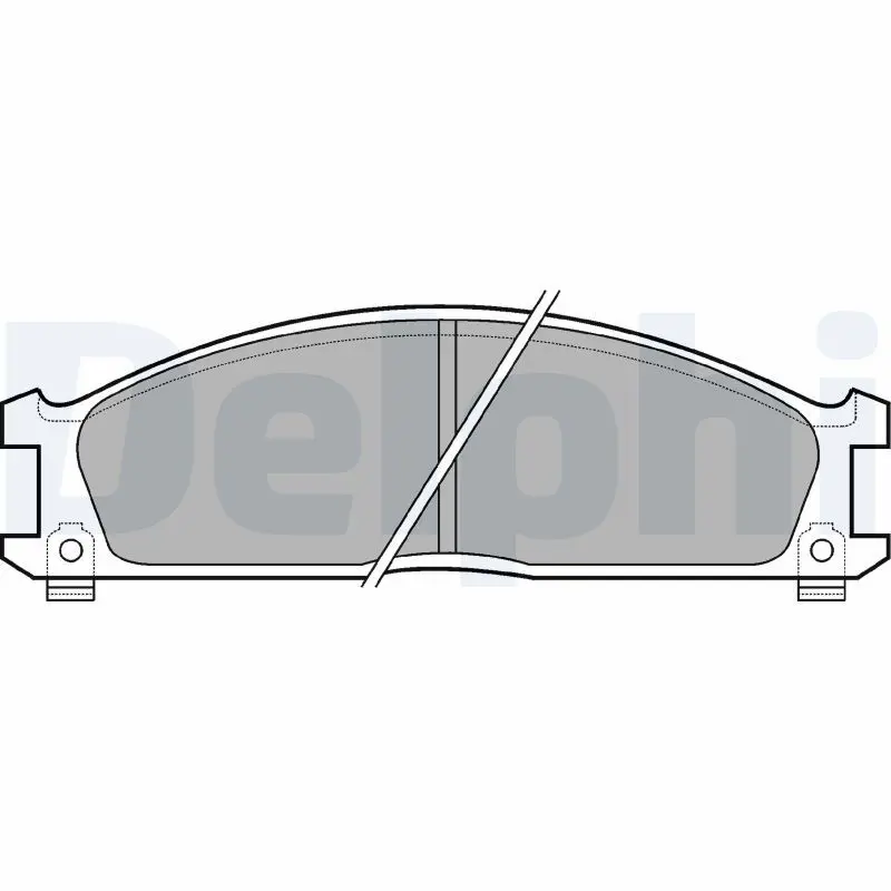 Handler.Part Brake pad set, disc brake DELPHI LP543 1