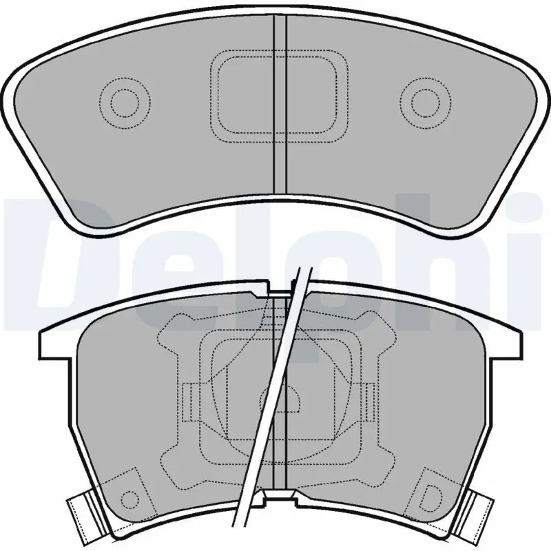 Handler.Part Brake pad set, disc brake DELPHI LP552 1