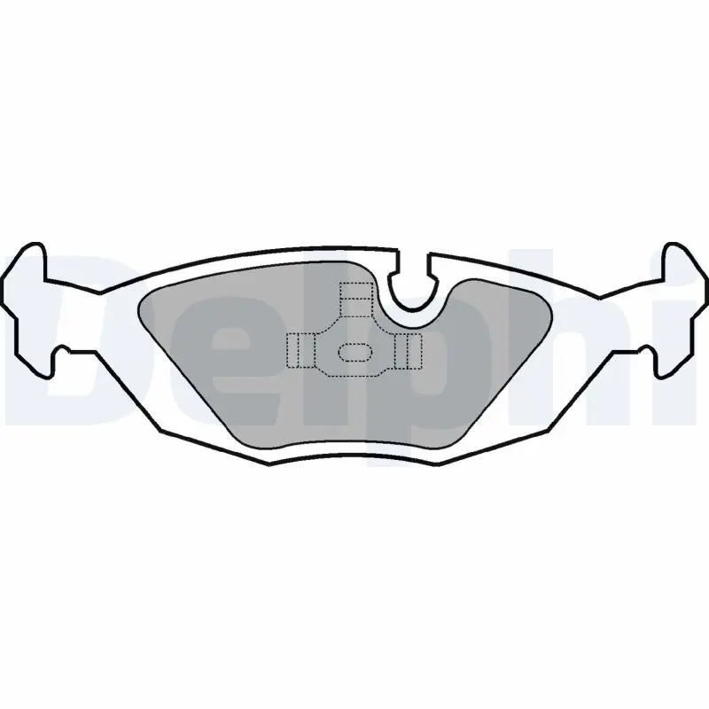 Handler.Part Brake pad set, disc brake DELPHI LP576 1