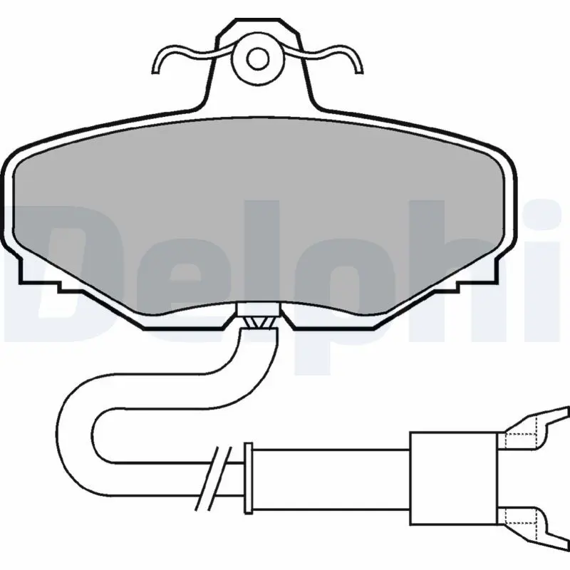 Handler.Part Brake pad set, disc brake DELPHI LP601 1