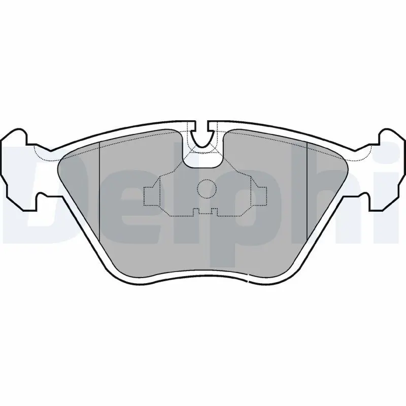 Handler.Part Brake pad set, disc brake DELPHI LP602 1