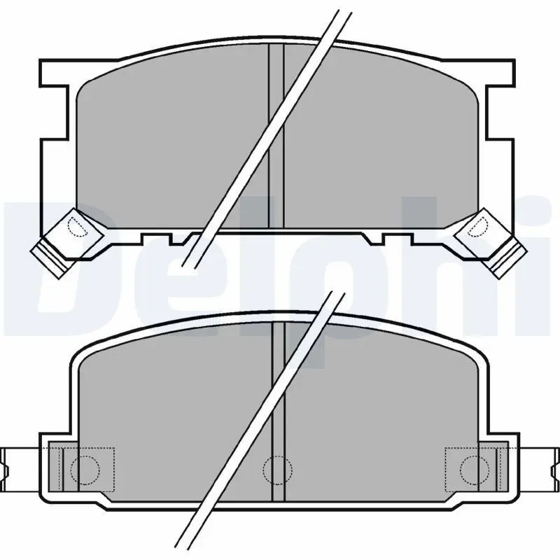 Handler.Part Brake pad set, disc brake DELPHI LP634 1