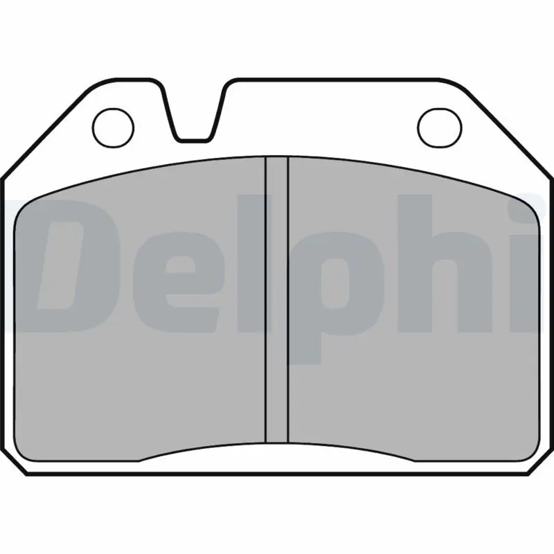 Handler.Part Brake pad set, disc brake DELPHI LP55 1