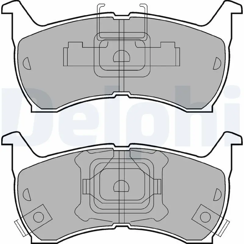 Handler.Part Brake pad set, disc brake DELPHI LP663 1