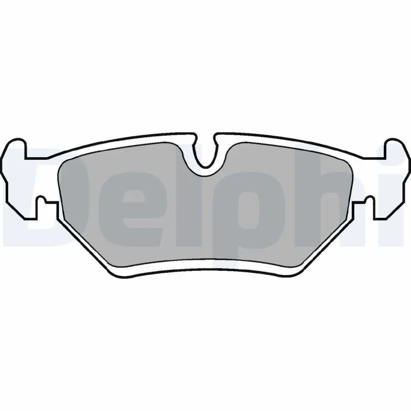 Handler.Part Brake pad set, disc brake DELPHI LP669 1