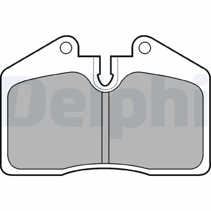 Handler.Part Brake pad set, disc brake DELPHI LP672 1