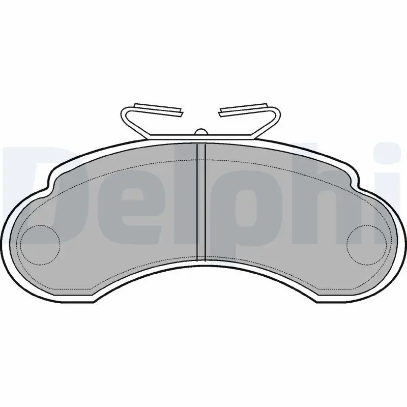 Handler.Part Brake pad set, disc brake DELPHI LP735 1