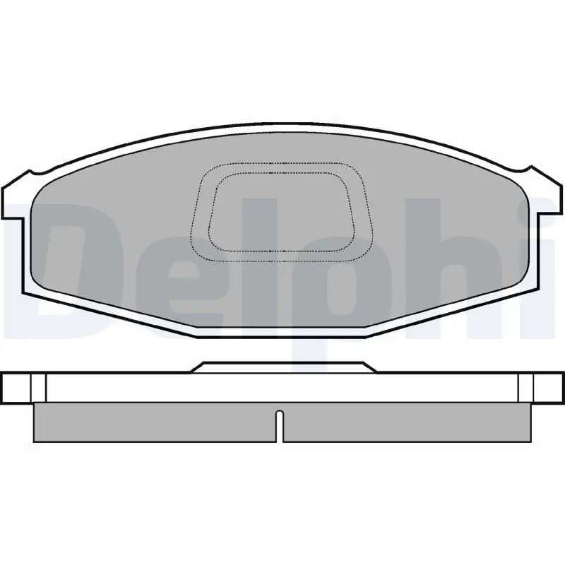 Handler.Part Brake pad set, disc brake DELPHI LP745 1