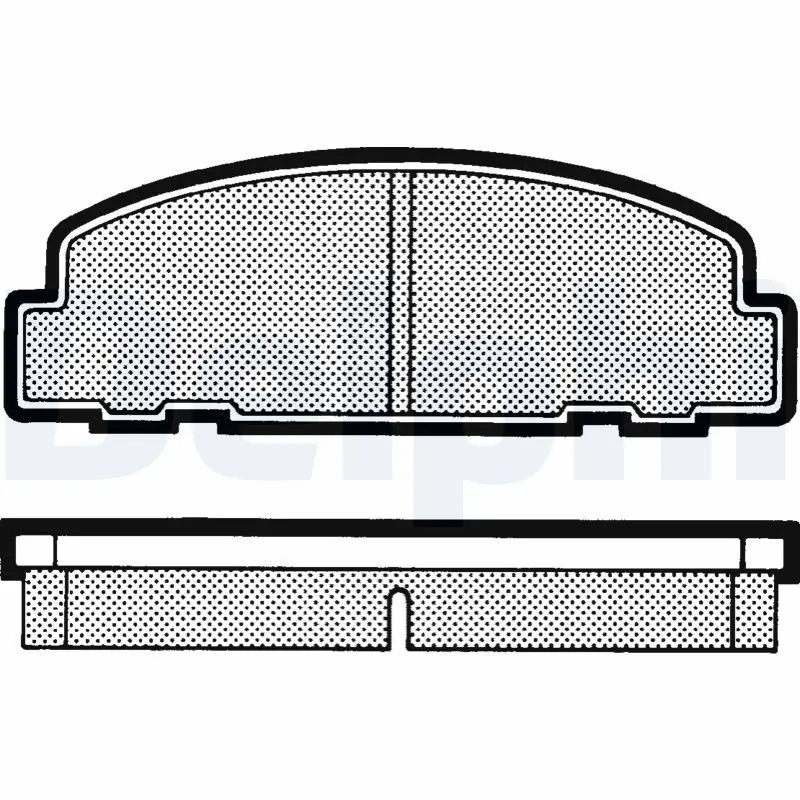 Handler.Part Brake pad set, disc brake DELPHI LP627 1