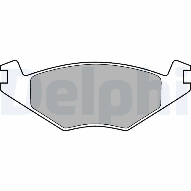 Handler.Part Brake pad set, disc brake DELPHI LP760 1